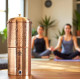 Novelika-Traditional Handmade 100% Pure Copper Hammered Design Filter Water Dispenser With Candle Inside - 15Ltr(NA1102)