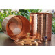 Novelika-Traditional Handmade 100% Pure Copper Hammered Design Filter Water Dispenser With Candle Inside - 15Ltr(NA1102)