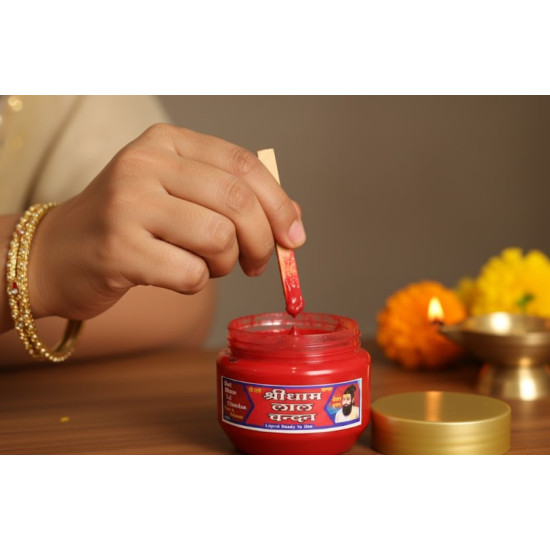 Shri Dham - Red  Chandan Liquid Pure & Natural (180 Gram Pack)