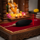 NOVELIKA-Sacred Black Chawar Sahib With Brass Handle -Elegant Fly Whisk For Spiritual Worship, Honor, And Ceremonial Rituals, Size: 18 Inches 