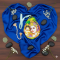 NOVELIKA-Handmade  Radha Krishna Printed Beads Bag/Chanting Bag With Sakshi Mala Counter (Pack of 1)