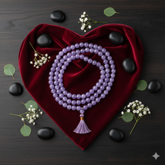 Novelika-Cosmic Jap Mala Light Purple Color (NA1057)