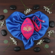 NOVELIKA-Cherry Red Radha Krishna Embroidered Chanting Bag /Japa Mala Bag With Sakshi Mala Counter (Paack of 1)