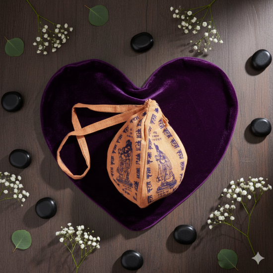 NOVELIKA-Chanting Bag/Gomukhi Japa Mala Bag For Daily Mantra Jaap, Standard Size (Pack Of 1) 