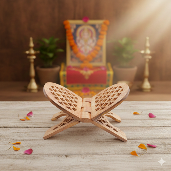 NOVELIKA- Sheesham Wooden Book Holder 13Inches (Pack of 1)