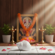 NOVELIKA- Radiant White Blowing Shank -Traditional Hindu Conch Shell For Ceremonial Worship & Elegant Decor (Pack of 1)