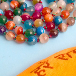 Novelika-Meditation Jap Mala Crystal Multicolor(NA1056)