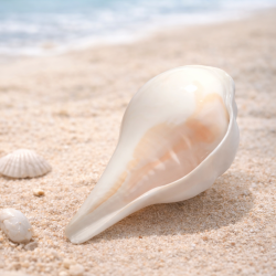 NOVELIKA-Puja Shank | Original Blowing Conch For Pooja - Sacred Sound & Positive Energy.6 Inches (Pack of 1)