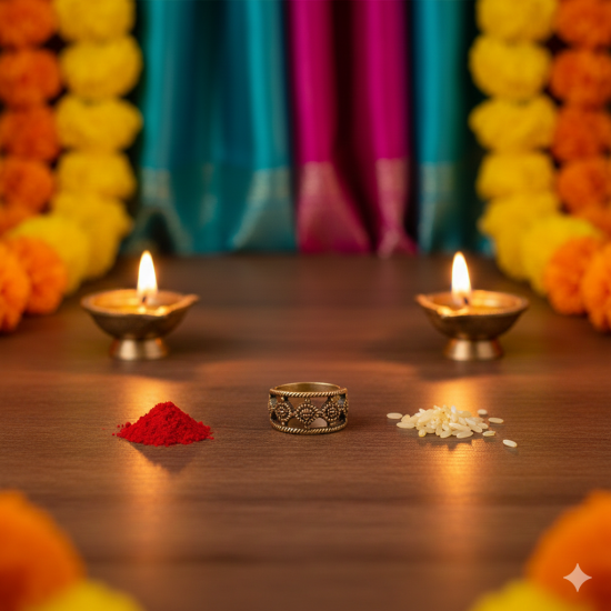 Shiv Tilak Stamp - For Apply A Tilak A Mark On The  During Religious Or Festive Occasions - Set Of 6