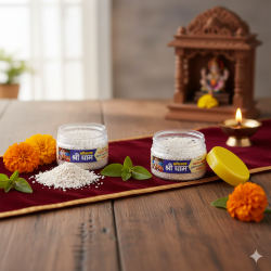 100 % Pure & Natural Ashtagandha Gopi Chandan Tika Danedaar - 60 Gram Pack
