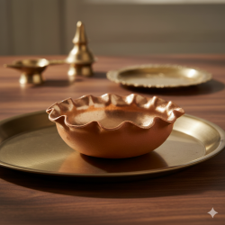 NOVELIKA - Golden Brass Bowls For Pooja, Katori, Tilka Bowl For Puja - Pack Of 10