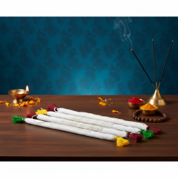 NOVELIKA - Tulsi Bracelet Natural Raw Holy Basil Tulsi Hand Band  made Mala beads bracelet |Tulsi Mala (Pack of 5 )