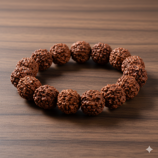 NOVELIKA -  Rudraksh Japa Mala 108+1 Beads With Rudraksh Bracelet  For Daily Mantra Jaap Less Combo Pack