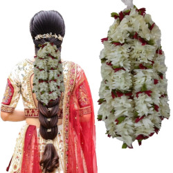 Novelika-Gajra for Hair Bun - Jasmine Flower for Hair - Juda Hair Accessories for Women(NA1083)
