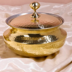 Novelika-Brass Sipri Handi Brass Handi or Brass Degchi (NA669)