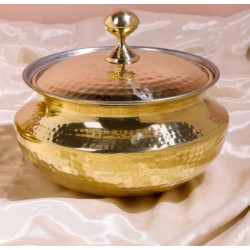 Novelika-Brass Sipri Handi Brass Handi or Brass Degchi (NA669)