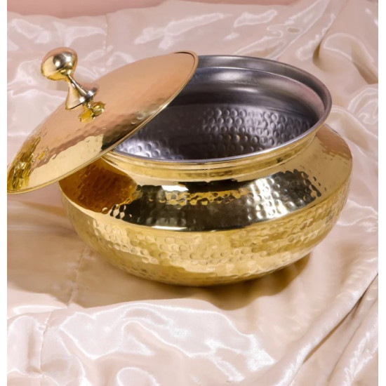 Novelika-Brass Sipri Handi Brass Handi or Brass Degchi (NA669)