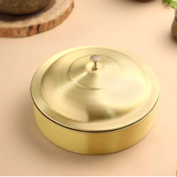 Novelika- Brass Chapati Box or  Roti Dabba(NA672)