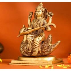 Novelika- Brass Saraswati Idol (NA673)