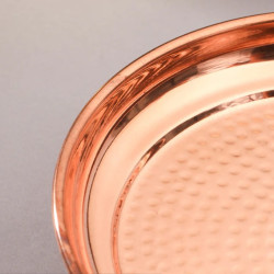 Novelika-  Traditional Copper Hammered Thali (NA678)