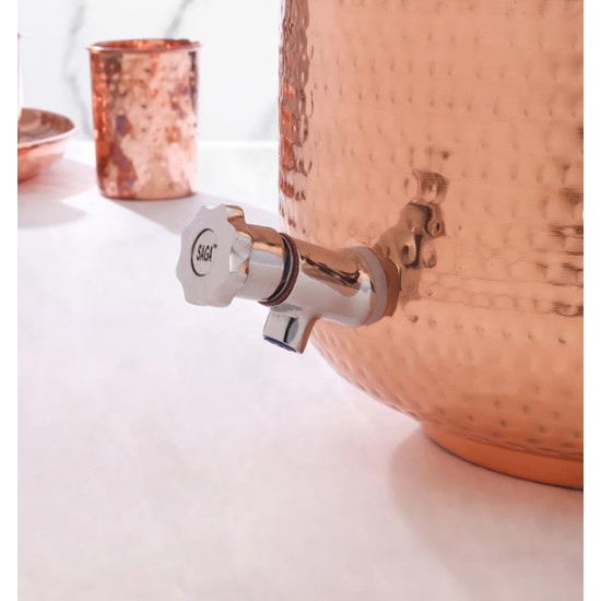 Novelika-  Copper Hammered Water Dispenser (NA679)