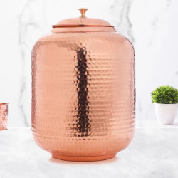 Novelika-  Copper Hammered Water Dispenser (NA679)