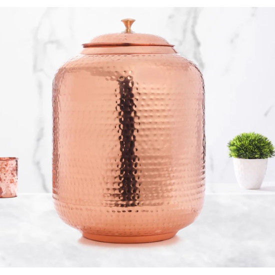 Novelika-  Copper Hammered Water Dispenser (NA679)