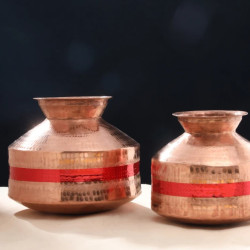 Novelika- Traditional Copper Handa Chari or Copper Gagar Set Of 2(NA680)