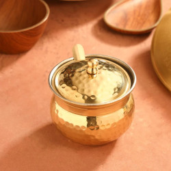 Novelika- Brass Ghee Container or Ghee Dani (NA684)