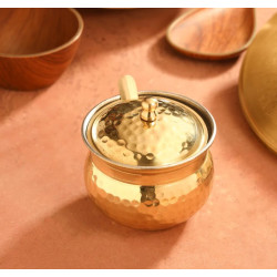 Novelika- Brass Ghee Container or Ghee Dani (NA684)