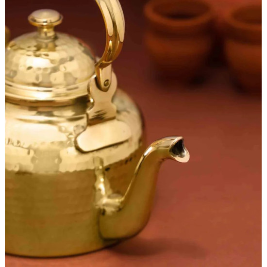 NOVELIKA- Traditional Brass Tea Kettle/Pot(NA689) NOVELIKA- Traditional Brass Tea Kettle/Pot(NA689)
