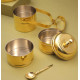 NOVELIKA-  Traditional Brass Tiffin Box or Dabba(NA692)