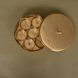NOVELIKA- Brass Masala Daani / Spice Box (NA693)