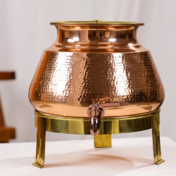 NOVELIKA-  Copper Water Dispenser  Pot or Matka(NA694)