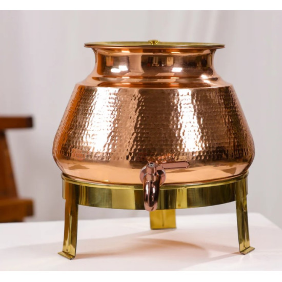 NOVELIKA-  Copper Water Dispenser  Pot or Matka(NA694)