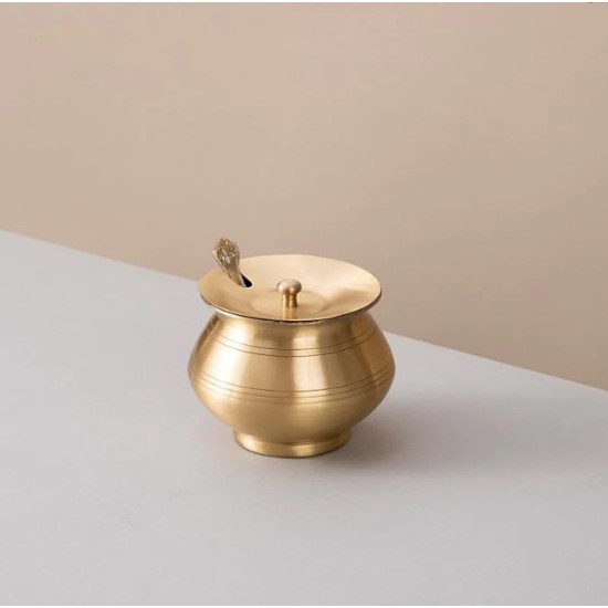 NOVELIKA - Traditional Brass Tawa & Ghee Pot Combo(NA700)