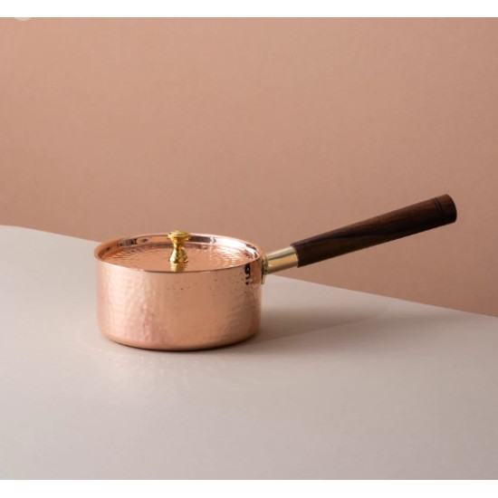NOVELIKA-   Traditional Copper Sauce Pan with Tin Coating(NA702)