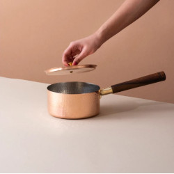 NOVELIKA-   Traditional Copper Sauce Pan with Tin Coating(NA702)