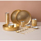 NOVELIKA- Traditional  Pure Brass Dinner Set with Tin Coating 36-piece(NA704)