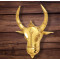 NOVELIKA- Traditional Brass Bull Head Wall Hanging(NA712)