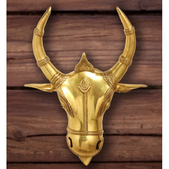 NOVELIKA- Traditional Brass Bull Head Wall Hanging(NA712) NOVELIKA- Traditional Brass Bull Head Wall Hanging(NA712)