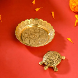 NOVELIKA- Brass Tortoise with Plate Set(NA714)