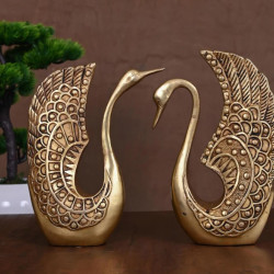 NOVELIKA-  Decorative Brass Swan Statues(NA716)