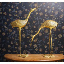 NOVELIKA -  Brass Decorative Sarus Crane Set(NA717)