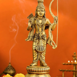 NOVELIKA -Brass Statue of Lord Rama(NA718)