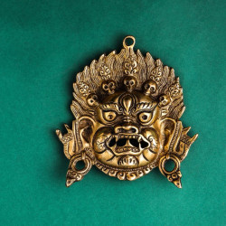 NOVELIKA - Brass Mahakala Mask Wall Hanging Mask (NA720)