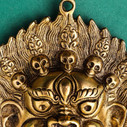 NOVELIKA - Brass Mahakala Mask Wall Hanging Mask (NA720)