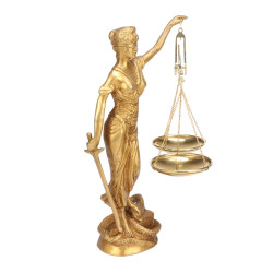 NOVELIKA - Pure Brass  Lady Justice Statue With Scales  (NA731)