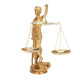 NOVELIKA - Pure Brass  Lady Justice Statue With Scales  (NA731)