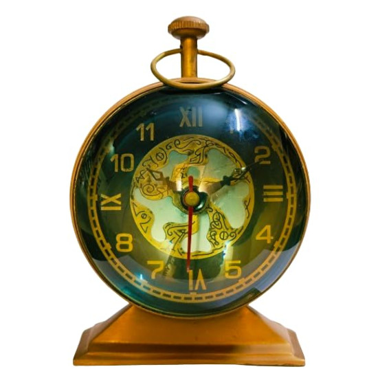 NOVELIKA-  Vintage or Antique Designs  Brass Table Clock (NA732)